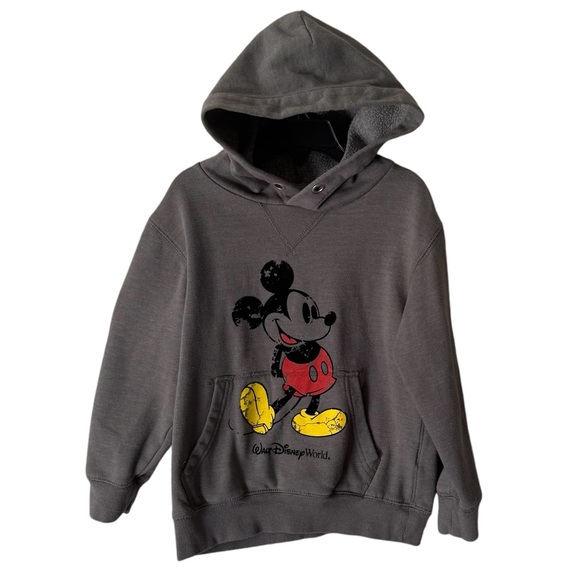 Disney Parks Walt Disney World Mickey Mouse Gray Hoodie Size XS - Picture 1 of 7